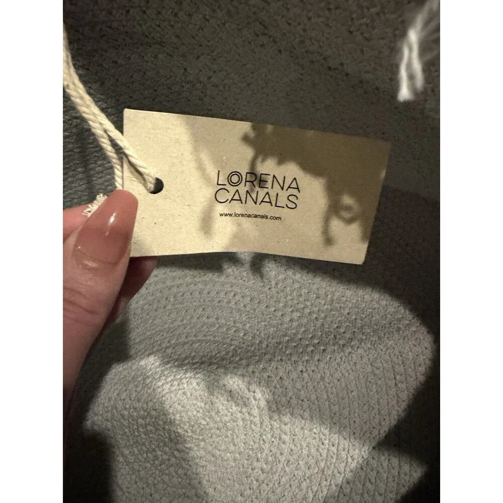 Lorena Canals Basket Tassels Soft Blue 1’4”x10” NWT